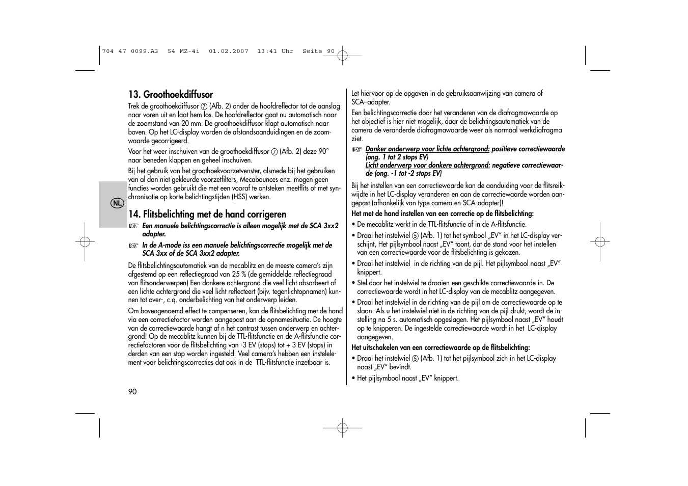 Metz MECABLITZ 54 MZ-4/4I User Manual | Page 90 / 206