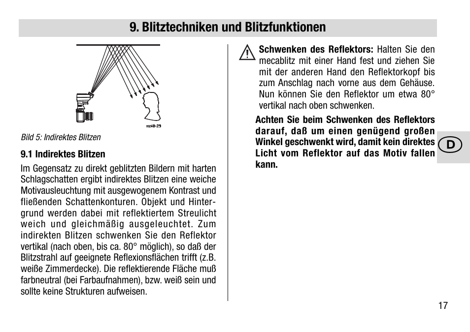 Metz 28 AF-4 N User Manual | Page 17 / 88