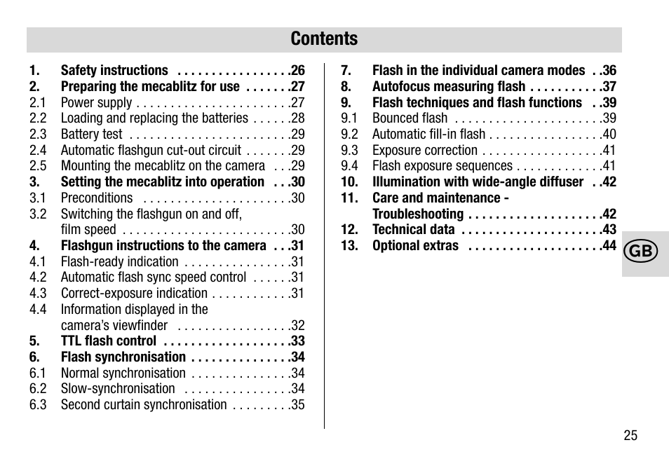 Metz 28 AF-4 N User Manual | Page 25 / 88