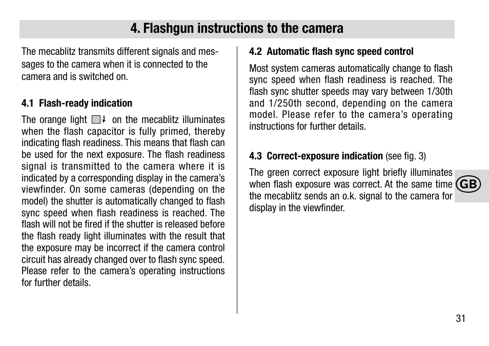 Metz 28 AF-4 N User Manual | Page 31 / 88
