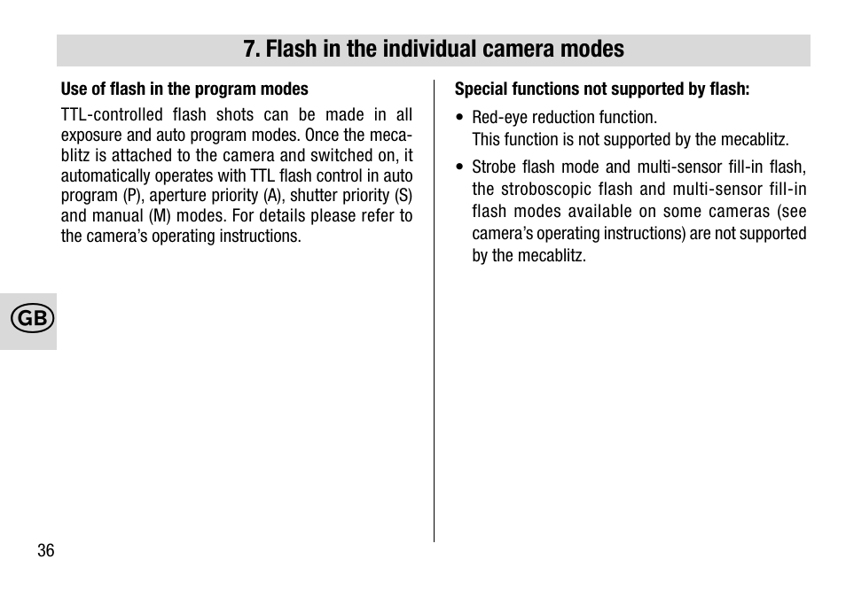 Metz 28 AF-4 N User Manual | Page 36 / 88