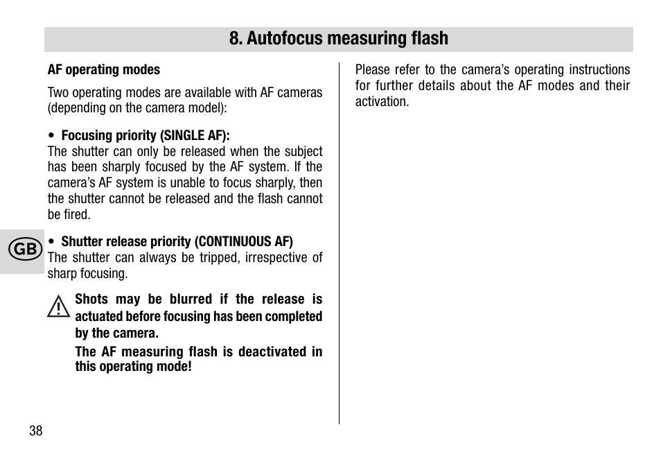 Metz 28 AF-4 N User Manual | Page 38 / 88