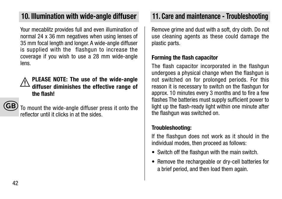 Metz 28 AF-4 N User Manual | Page 42 / 88