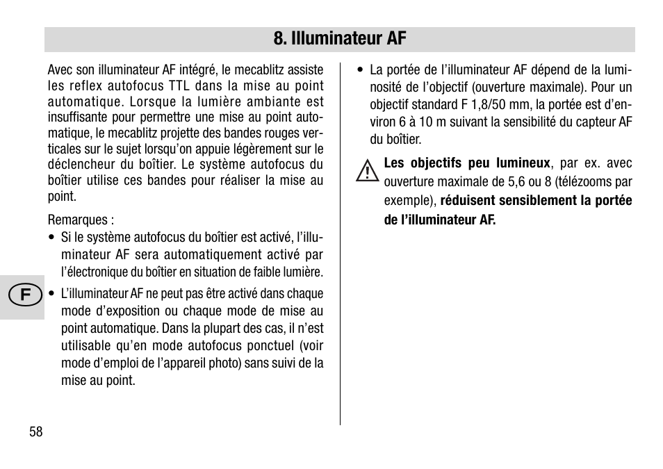 Metz 28 AF-4 N User Manual | Page 58 / 88
