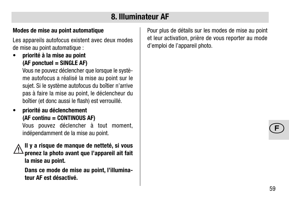 Metz 28 AF-4 N User Manual | Page 59 / 88