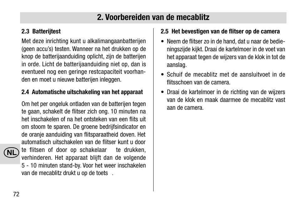 Metz 28 AF-4 N User Manual | Page 72 / 88