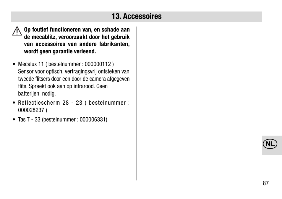 Metz 28 AF-4 N User Manual | Page 87 / 88