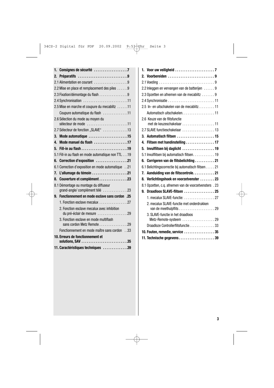 Metz 34 CS-2 User Manual | Page 3 / 80