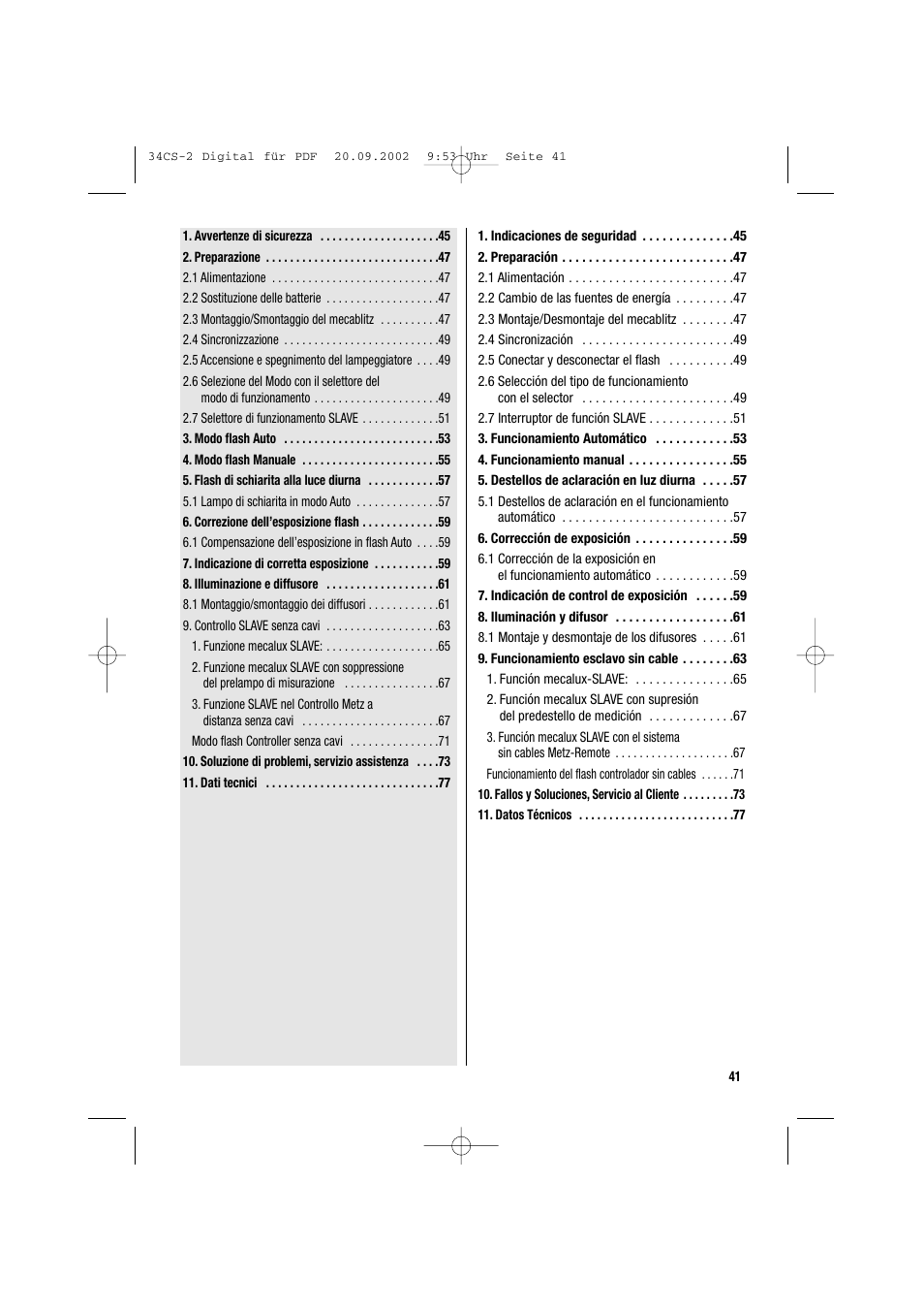 Metz 34 CS-2 User Manual | Page 41 / 80