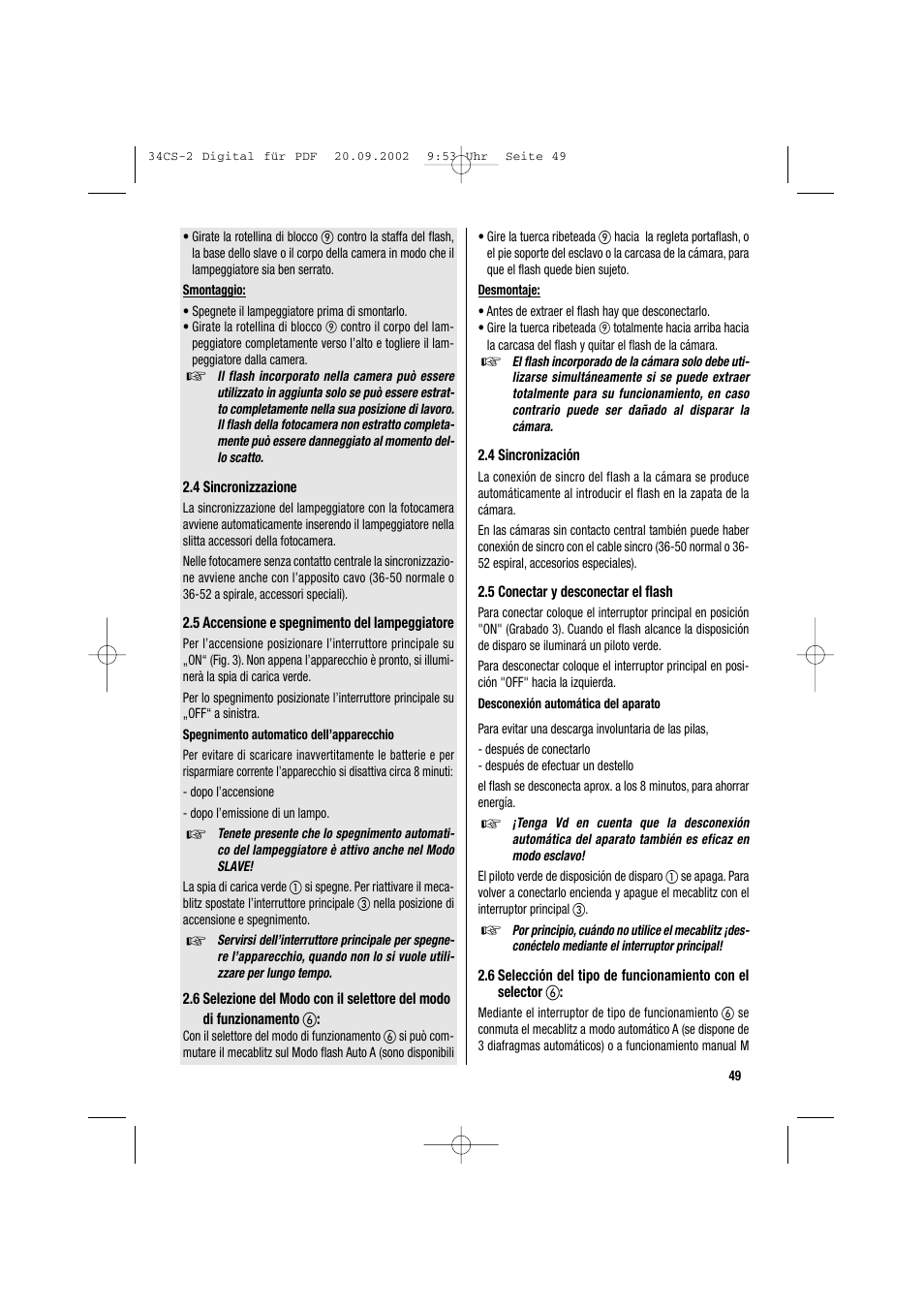 Metz 34 CS-2 User Manual | Page 49 / 80