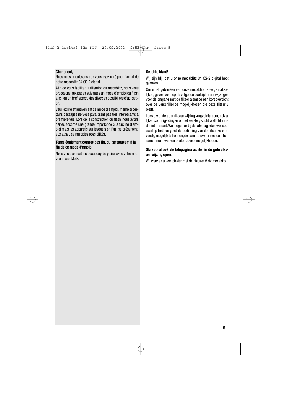 Metz 34 CS-2 User Manual | Page 5 / 80
