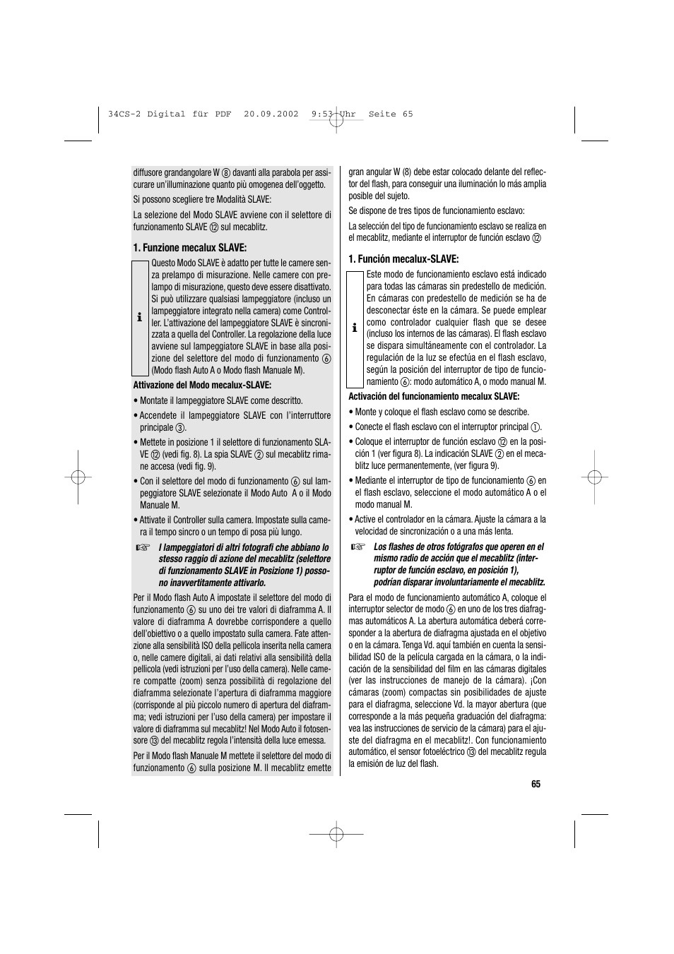Metz 34 CS-2 User Manual | Page 65 / 80