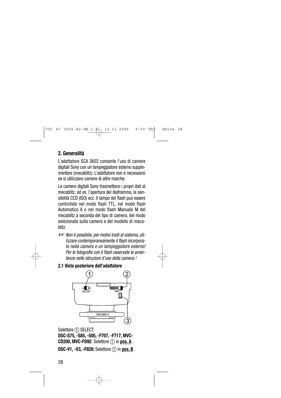 Metz SCA 3602 M4 User Manual | Page 28 / 76