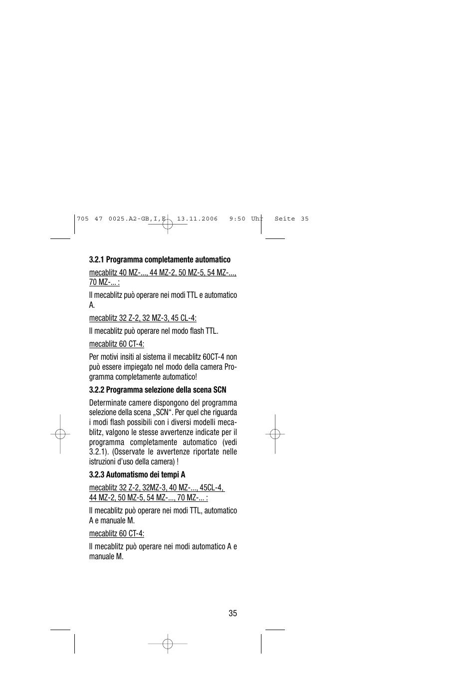 Metz SCA 3602 M4 User Manual | Page 35 / 76