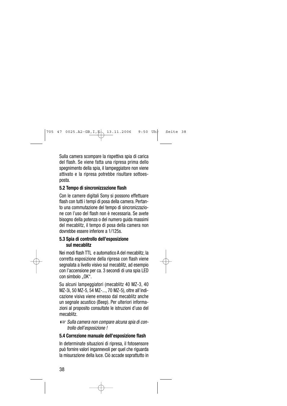 Metz SCA 3602 M4 User Manual | Page 38 / 76