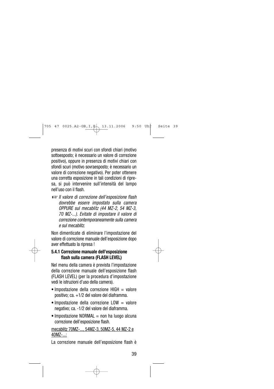 Metz SCA 3602 M4 User Manual | Page 39 / 76