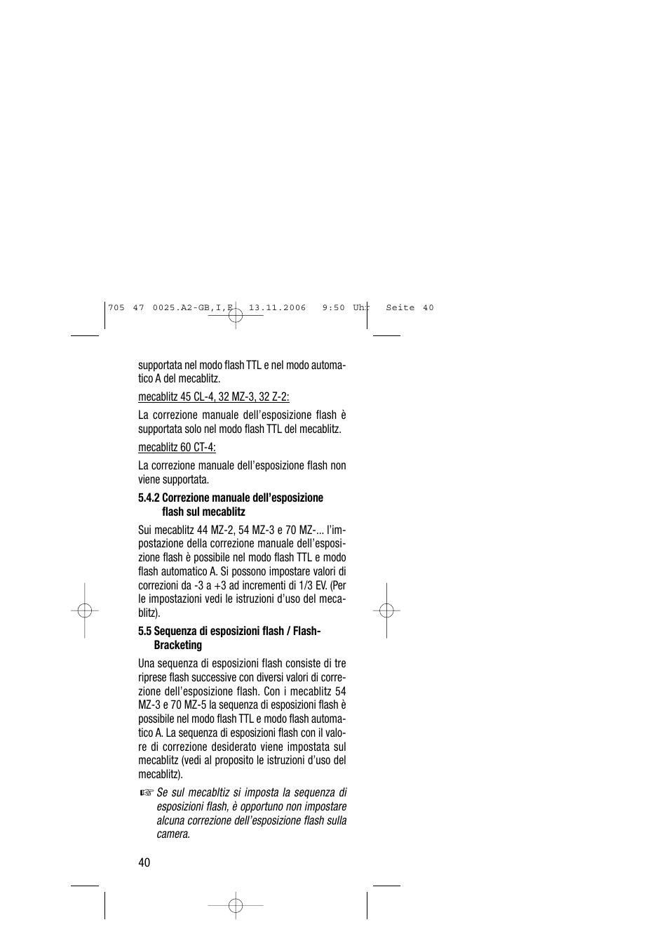 Metz SCA 3602 M4 User Manual | Page 40 / 76