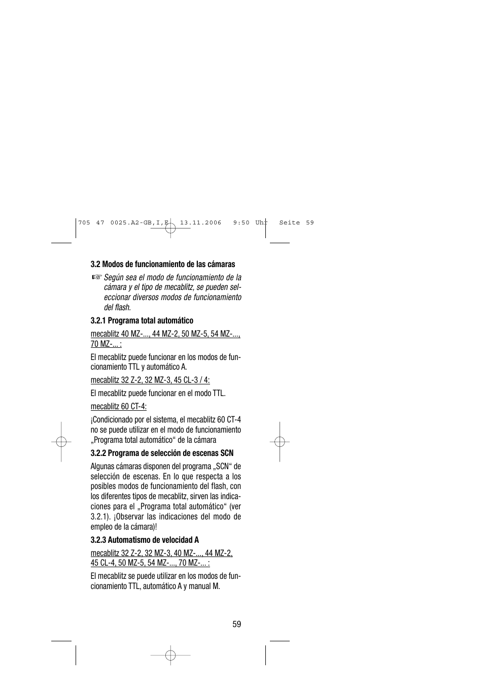 Metz SCA 3602 M4 User Manual | Page 59 / 76