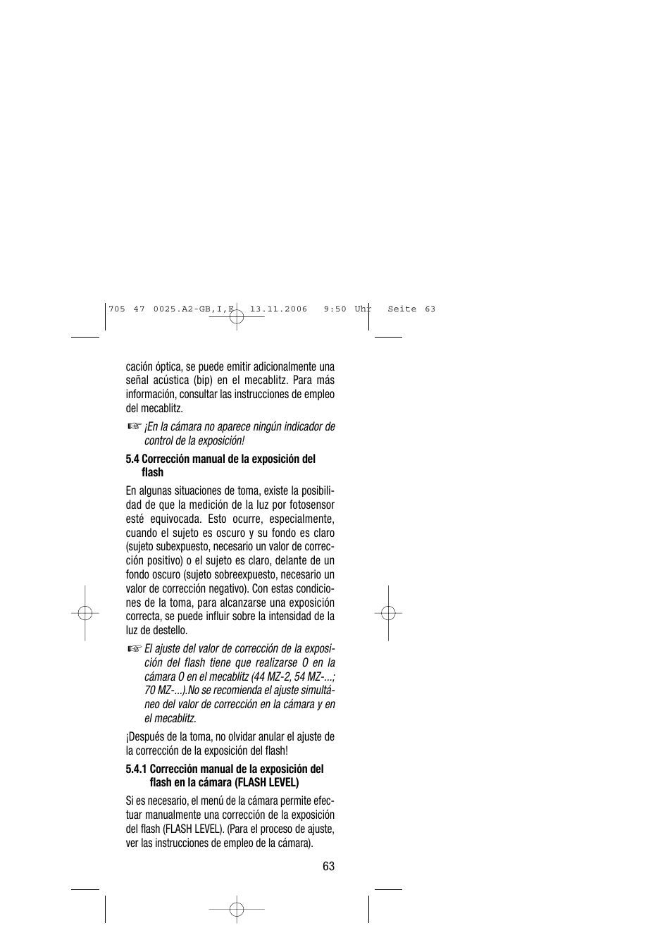 Metz SCA 3602 M4 User Manual | Page 63 / 76