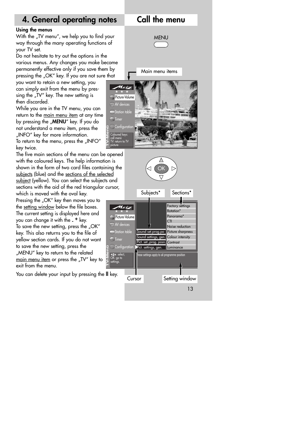 Metz MF 72TK80 User Manual | Page 13 / 88