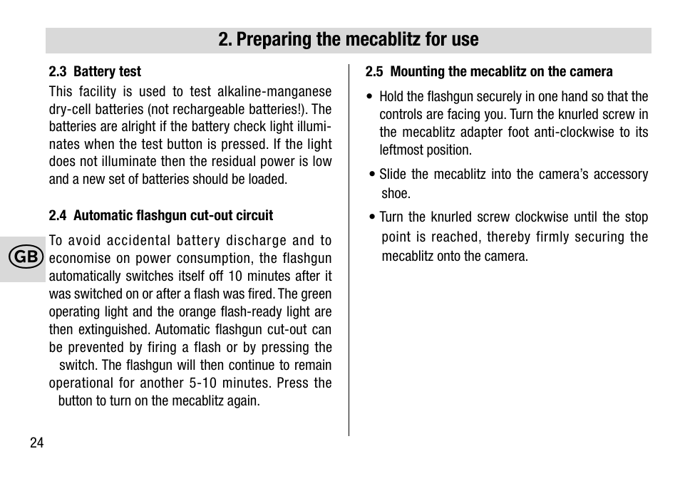 Metz 28 AF-4 C User Manual | Page 24 / 76