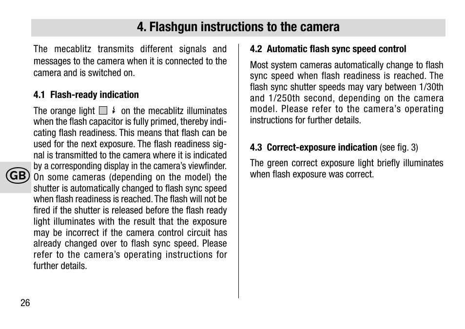 Metz 28 AF-4 C User Manual | Page 26 / 76