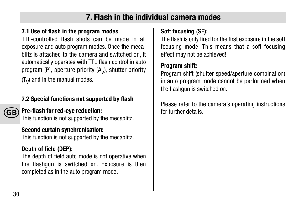 Metz 28 AF-4 C User Manual | Page 30 / 76