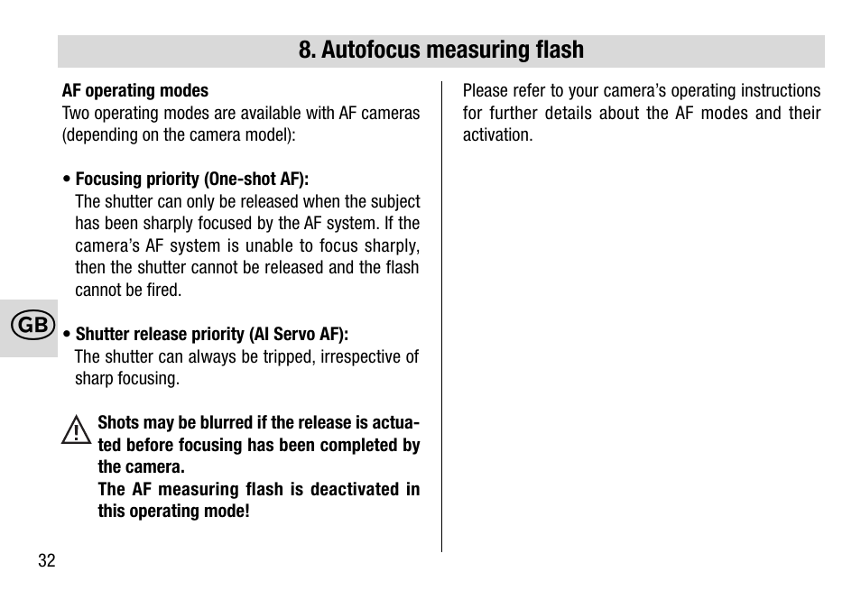 Metz 28 AF-4 C User Manual | Page 32 / 76