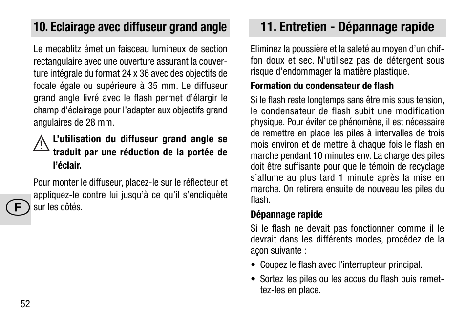 Metz 28 AF-4 C User Manual | Page 52 / 76