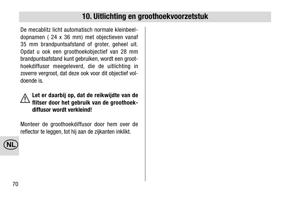 Metz 28 AF-4 C User Manual | Page 70 / 76