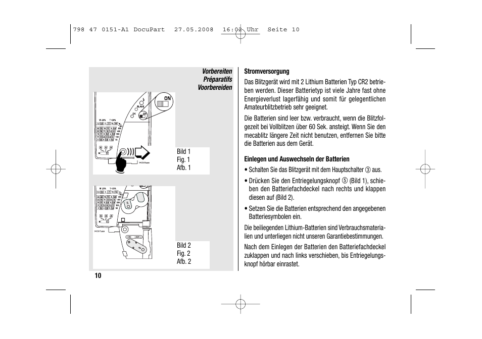 Metz 58 AF-1 P User Manual | Page 10 / 108