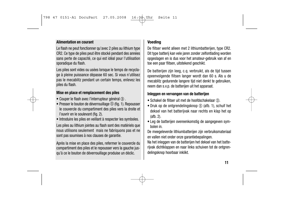 Metz 58 AF-1 P User Manual | Page 11 / 108