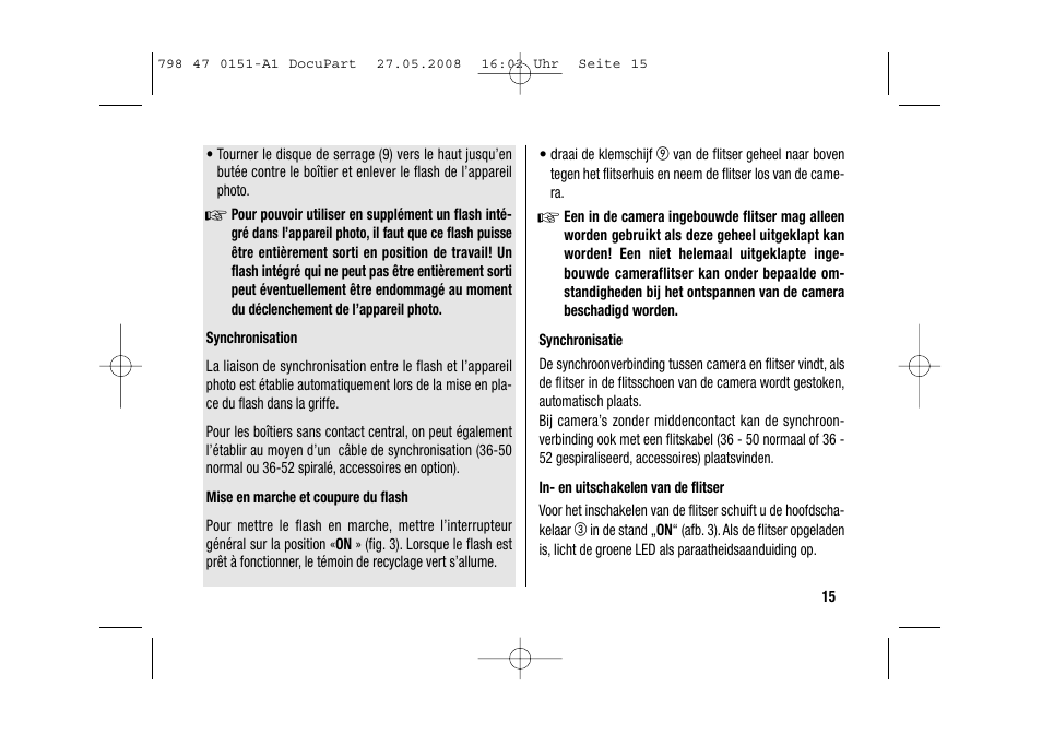 Metz 58 AF-1 P User Manual | Page 15 / 108