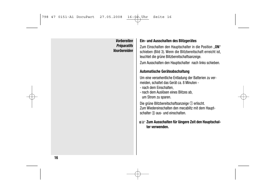 Metz 58 AF-1 P User Manual | Page 16 / 108