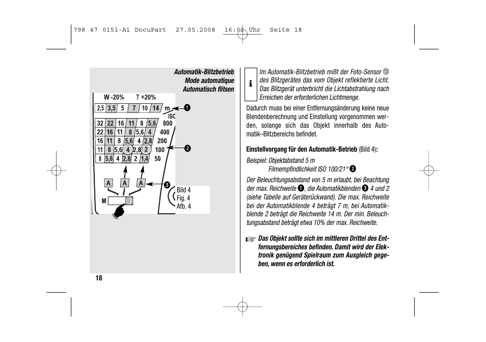 Metz 58 AF-1 P User Manual | Page 18 / 108