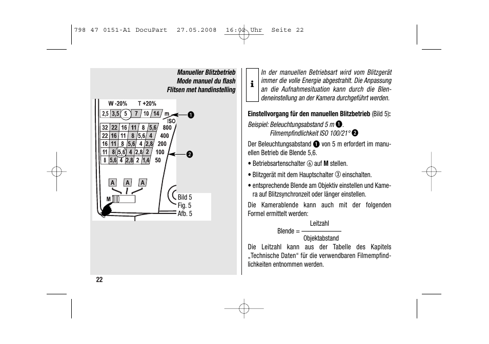 Metz 58 AF-1 P User Manual | Page 22 / 108