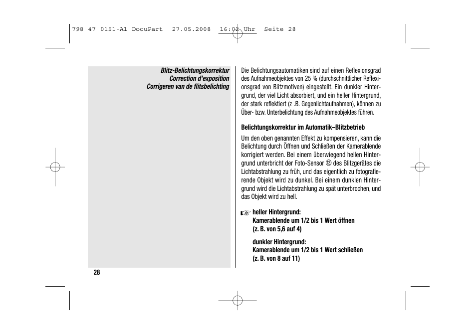 Metz 58 AF-1 P User Manual | Page 28 / 108