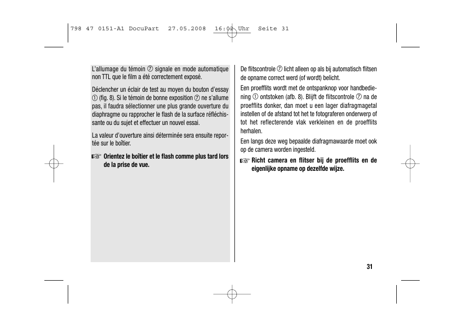 Metz 58 AF-1 P User Manual | Page 31 / 108