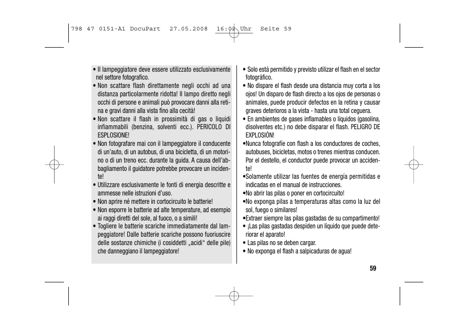 Metz 58 AF-1 P User Manual | Page 59 / 108