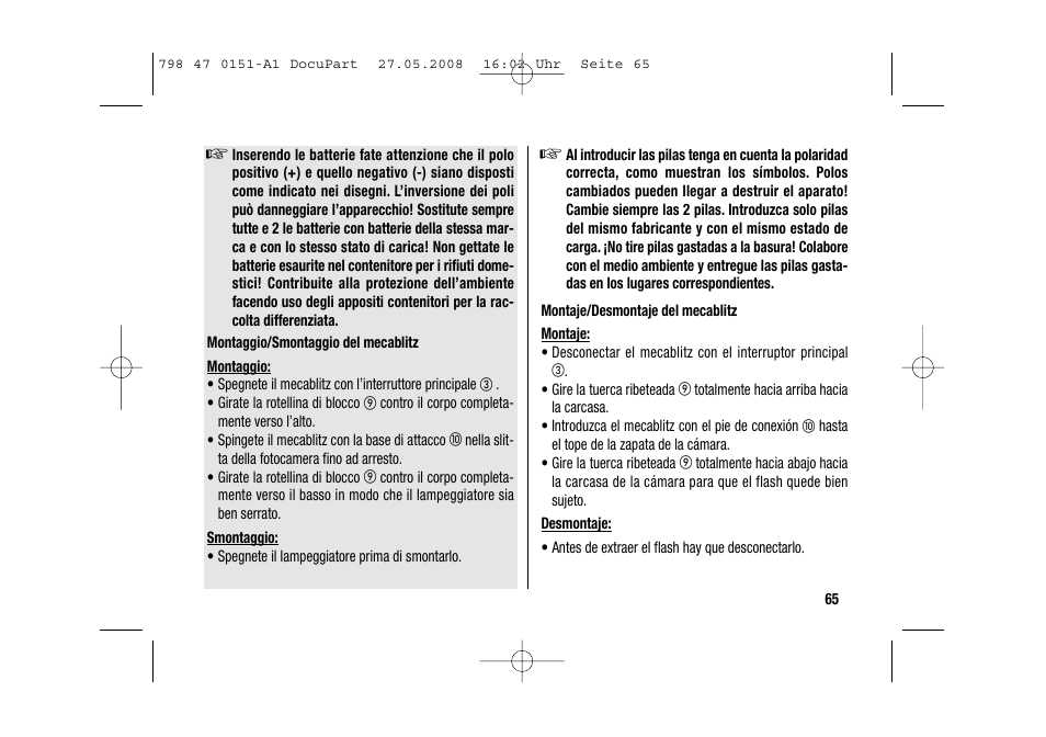 Metz 58 AF-1 P User Manual | Page 65 / 108