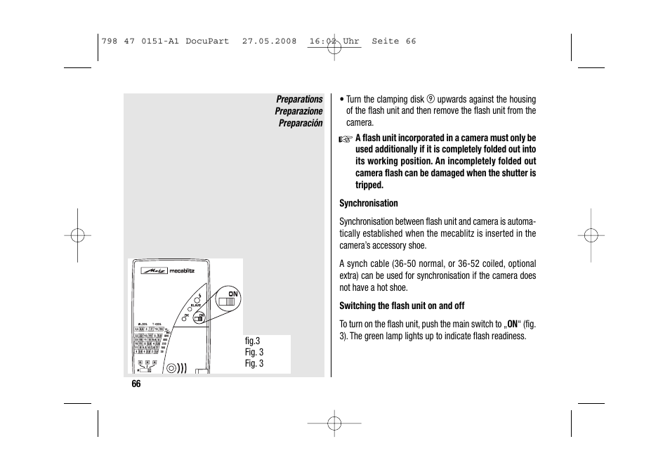 Metz 58 AF-1 P User Manual | Page 66 / 108