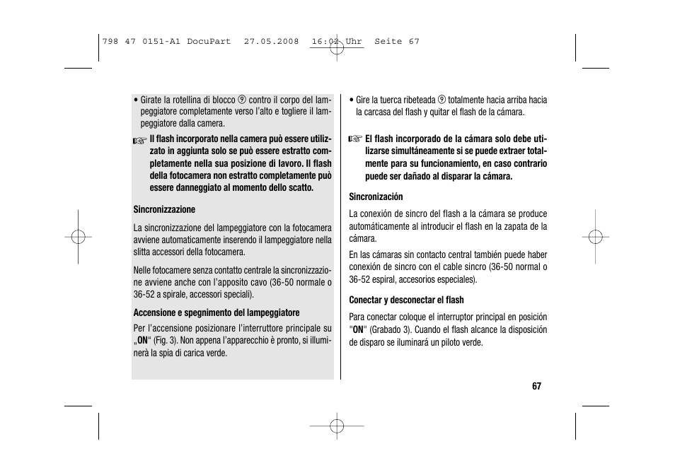 Metz 58 AF-1 P User Manual | Page 67 / 108