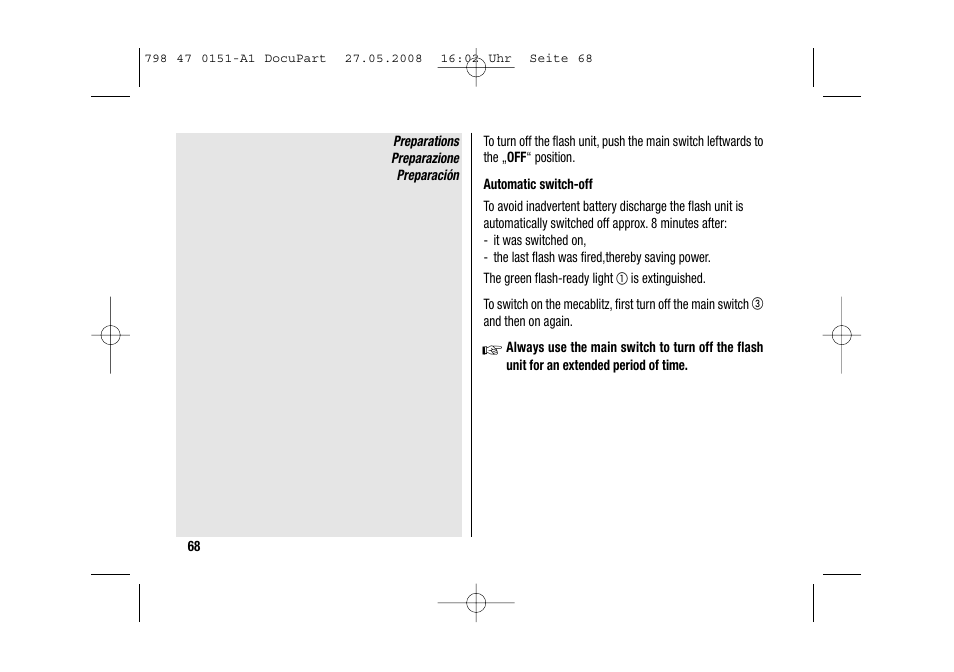 Metz 58 AF-1 P User Manual | Page 68 / 108