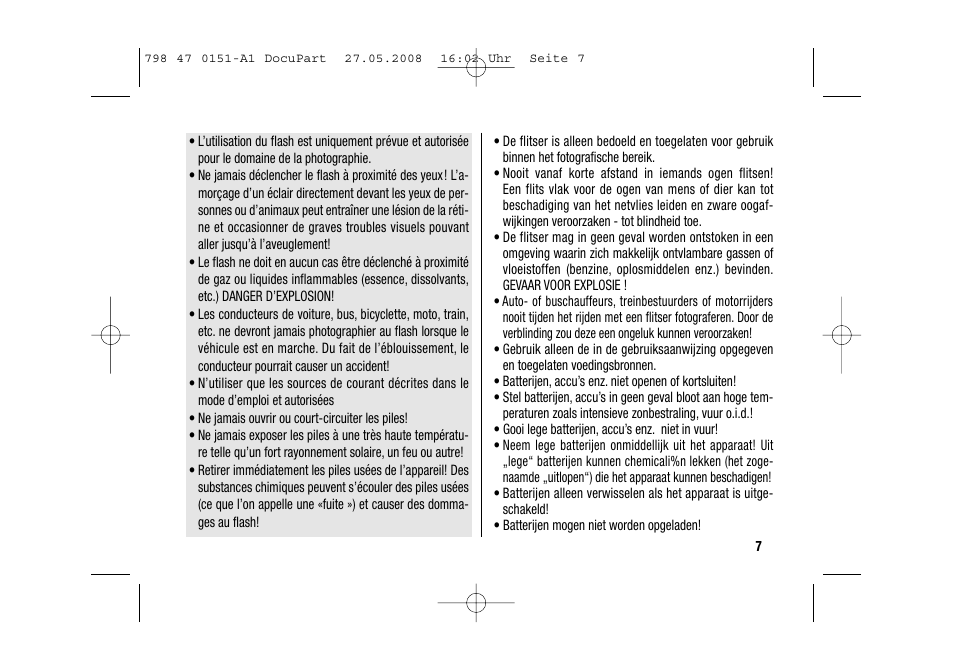 Metz 58 AF-1 P User Manual | Page 7 / 108