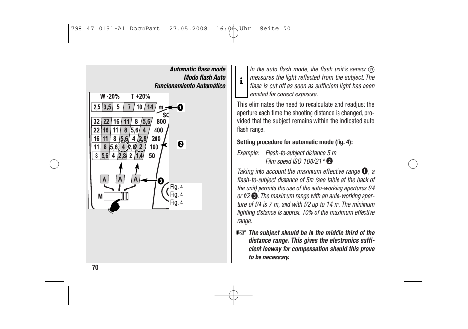 Metz 58 AF-1 P User Manual | Page 70 / 108