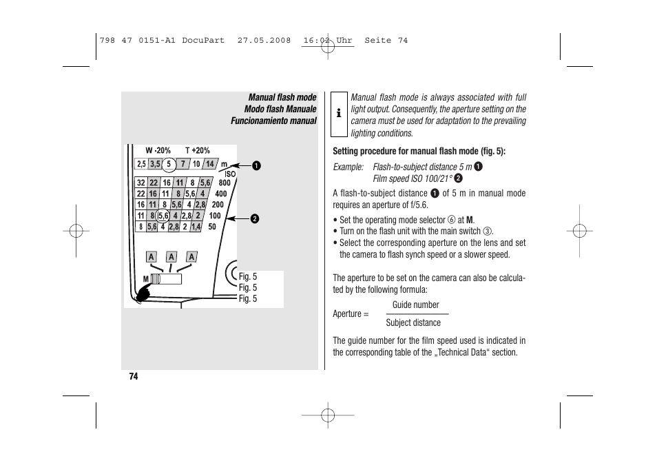 Metz 58 AF-1 P User Manual | Page 74 / 108