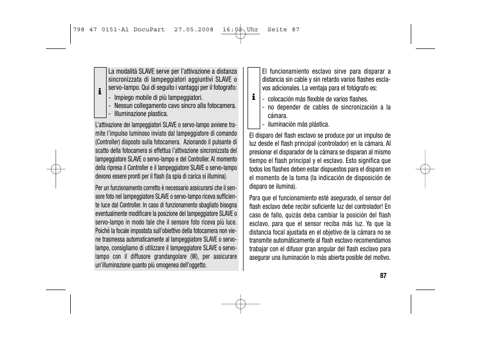 Metz 58 AF-1 P User Manual | Page 87 / 108