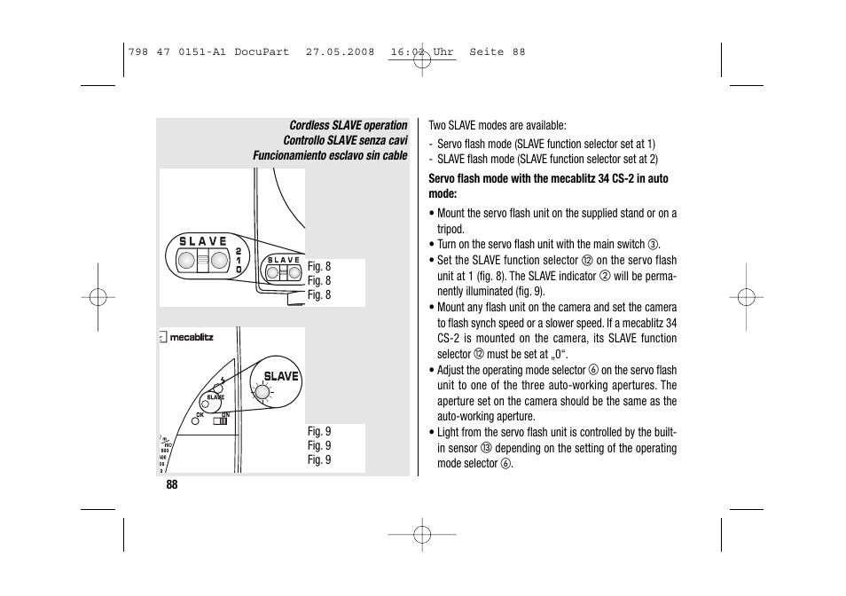 Metz 58 AF-1 P User Manual | Page 88 / 108