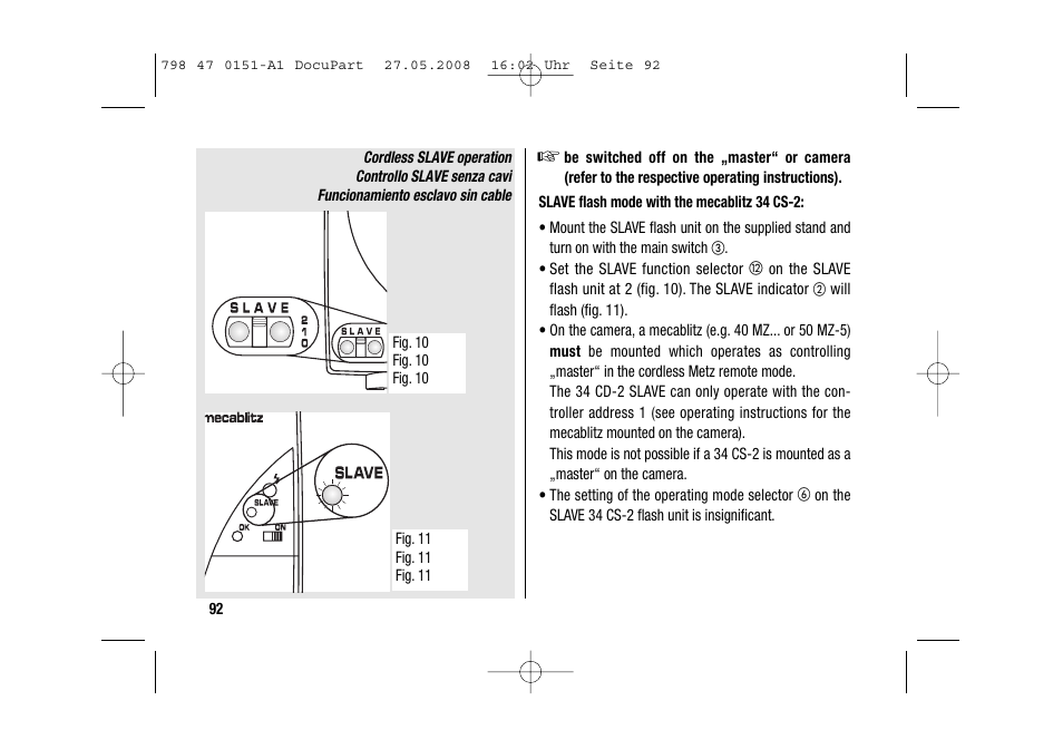 Metz 58 AF-1 P User Manual | Page 92 / 108