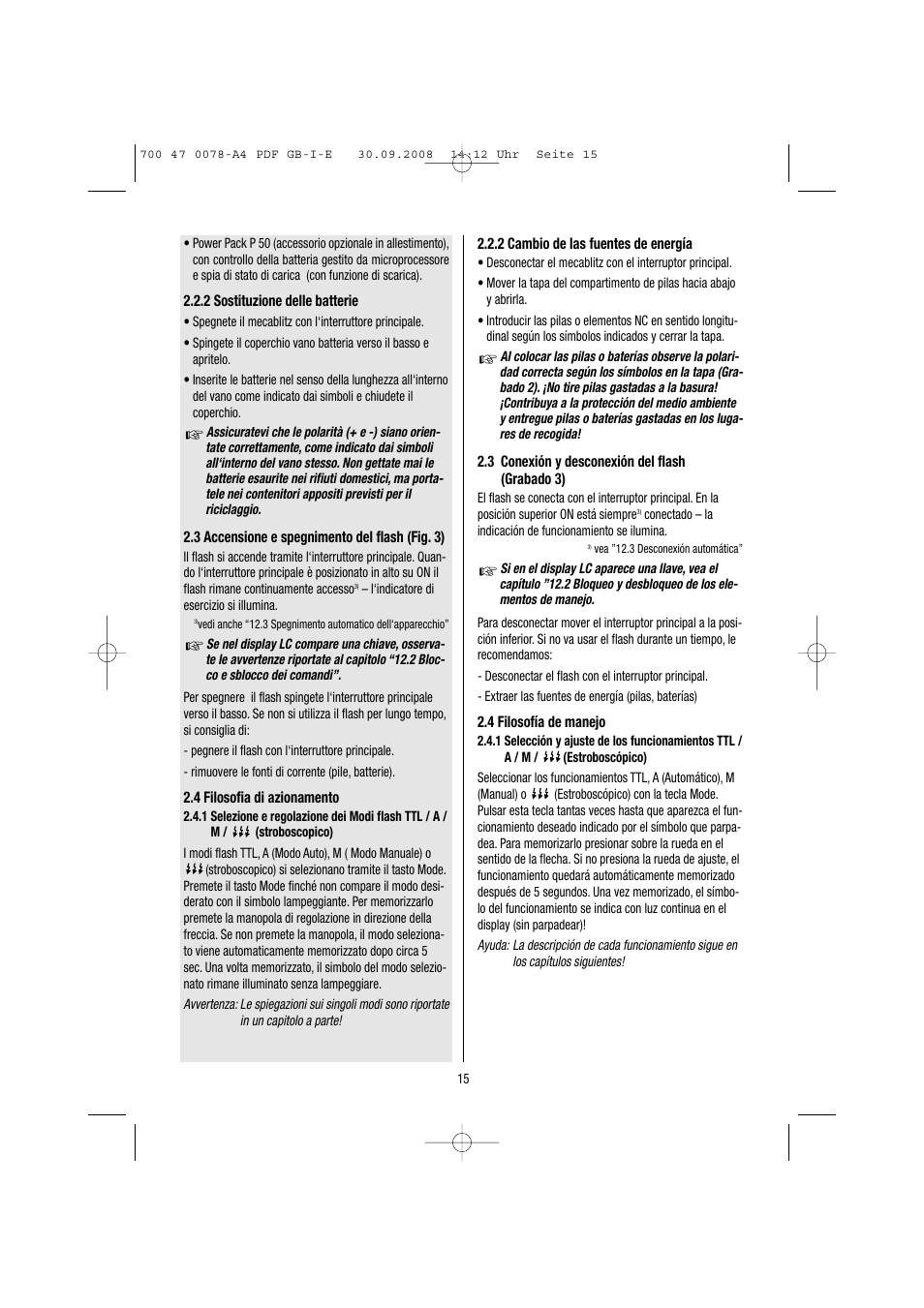 Metz Mecablitz 54 MZ-3 User Manual | Page 15 / 122